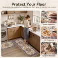 thumbnail image 3 of SIXHOME 3-Piece Kitchen Rugs and Runner Set Washable Vintage Kitchen Mat Non-Slip Low-Profile Rugs for Kitchen Sink Laundry Bedside 20"x32"+20"x48"+20"x59" Colorful, 3 of 9