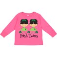thumbnail image 3 of Inktastic Irish Twins St Patricks Girls Girls Long Sleeve Toddler T-Shirt, 3 of 5