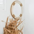 thumbnail image 3 of Round Wall Mirror Large Decorative Wall Mounted | Nautical Multicolor Jute Rope for Rustic Farmhouse Wall Mirror Modern Decorative for Bathroom, Living Room, Bedroom, Entryway&nbsp; Size is 18 inch, 3 of 4