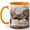 Orange, variant on Vintage Book Floral 11oz Ceramic Mug, Botanical Reader Coffee Cup