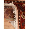 thumbnail image 5 of Rugsotic Carpets Hand Knotted Afghan Rugs Rectangle 10'x13' Cream Burgundy Silk-Wool for Indoor Use, 5 of 12