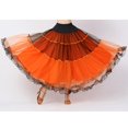 thumbnail image 4 of de baile de salón s con gradas de columpio largo para mujer Vestido con capas de ropa de baile Naranja Colcomx vestido de baile latino, 4 of 8