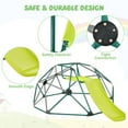 thumbnail image 4 of CIPACHO Kids Climbing Dome with Slide and Fabric Cushion for Garden Yard, Kids Outdoor Play Equipment, Green, 4 of 7