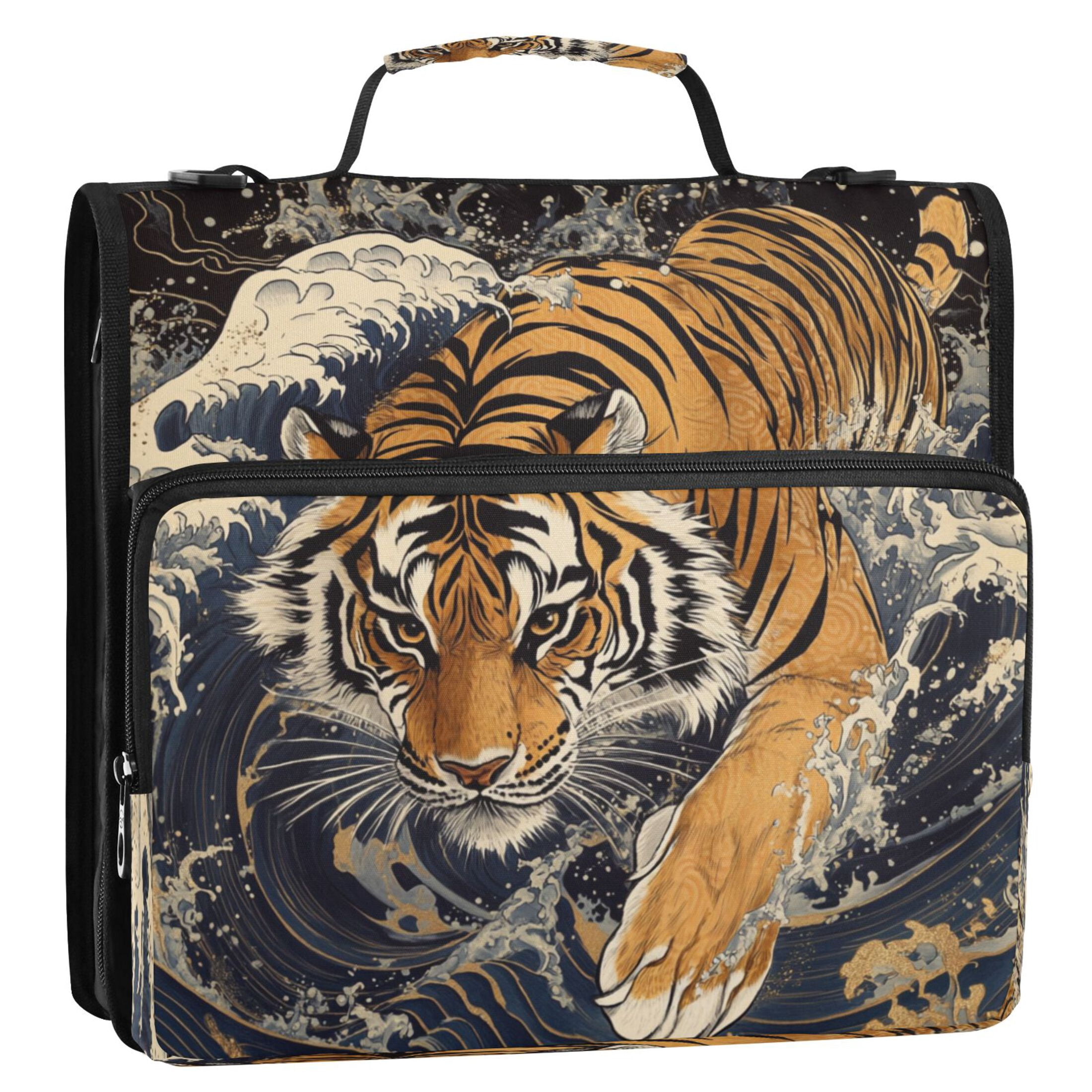YAZAOO Zipper Binder trapper keeper Documents Organized Design Strength Of The Seas Printed