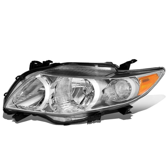 DNA Motoring For 2009-2010 Toyota Corolla Left Driver Side Factory Style Headlight Lamp Replacement