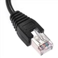 thumbnail image 5 of 10pcs 1FT RJ45 Male to Female Screw Panel Mount Ethernet LAN Network Extension Cable,10 x Network extension cable,Black, 5 of 5