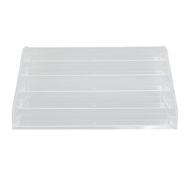 RACK DE SOPORTE DE ESMALTE DE UNadas, Instalacia Fácil de 5 Capas Clear Palette Palette Organizer Lipstick Pantalla para Cosmética