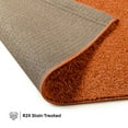 thumbnail image 5 of Furnish my Place Modern Plush Solid Color Rug - Orange, 4' x 50', Pet and Kids Friendly Rug. Made in USA, Runner, Area Rugs Great for Kids, Pets, Event, Wedding, 5 of 12