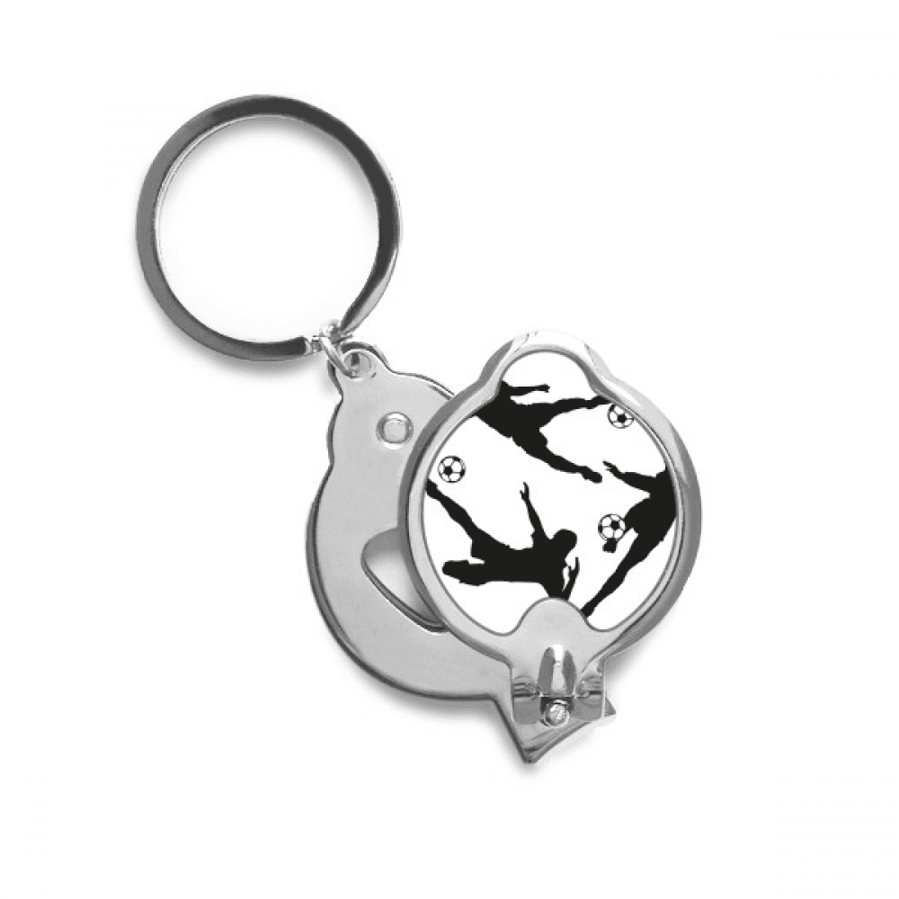 Surround Soccer Football Outlines Sports Finger Nail Clippers Scissor Stainless Steel Cutter