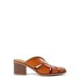 thumbnail image 5 of Time and Tru Women's Cut Out Heel Mule, Slip-on Cognac, Size 7.5, 5 of 5