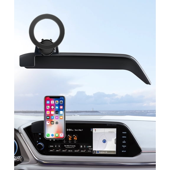 MaserWeller Car Phone Holder for 2019-2023 Hyundai Sonata Accessories 10.25-Inch Screen Fixed Clip, 360° Rotation Phone Mount Compatible with MagSafe, Cell Phone Holder Does Not Affect Air Vent