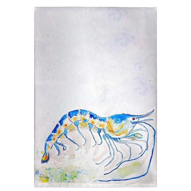 Betsy Drake GT753 Serviette d'Invité de Crevettes Bleues