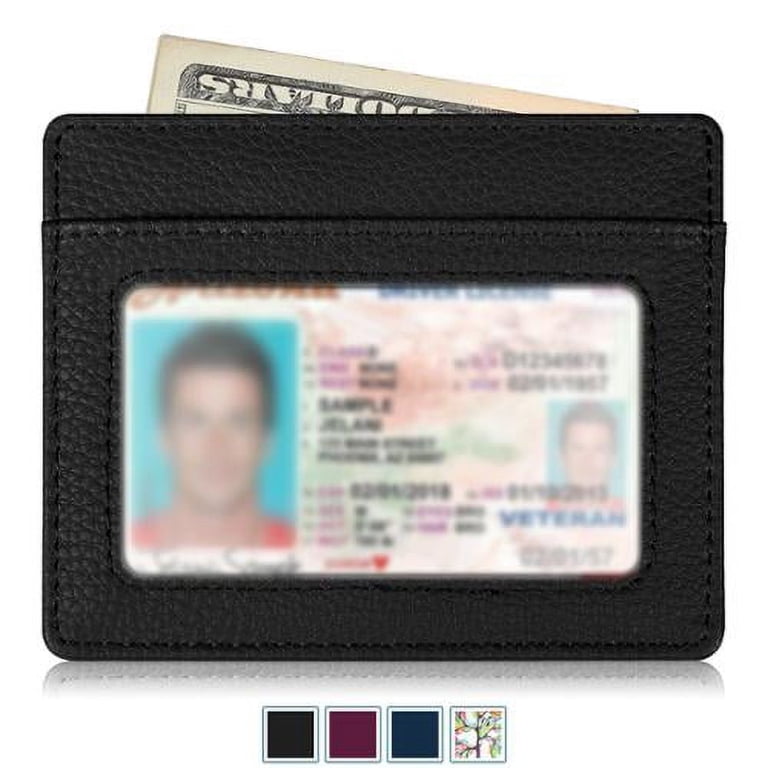 Fintie Credit Card Holder with RFID Blocking, Black photo 1