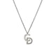 thumbnail image 1 of 2025 CD Necklace, Women's Interlocking Circle Collar Chain, Gold Plated Stainless Steel Zircon, Fashion Versatile, 1 of 5