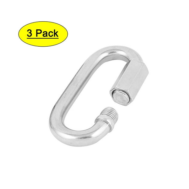 Unique Bargains 3 Pcs 10mm Quick Link Chain Fastener Hook Stainless