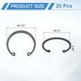 thumbnail image 2 of 20 Pack 1-9/16"(40mm) Retaining Ring Circlip, Snap Rings C-Clips, Black, 2 of 6