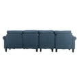 thumbnail image 7 of Reversible L-Shape Sectional Sofa Couch, Comfy Soft Chaise Sectional Sofas, Convertible Couch with Chaise and Removable Ottoman, U Shaped Sectional Couch for Living Room Apartment, Navy, 7 of 7