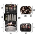 thumbnail image 2 of 3-Piece Travel Toiletry Set with Hanging Bag Cosmetic Pouch & Brush Roll for Travel Gym Camping Small Eyeballs Pattern, 2 of 9