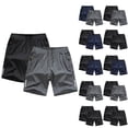 thumbnail image 3 of Fancifize 2 Pack Shorts for Kids Casual Wide Leg Elastic Waist Shorts Quick Dry Moisture Wicking Shorts with Pockets 7-15 Years, 3 of 4
