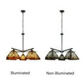 thumbnail image 3 of CHLOE Lighting INNES Mission Tiffany-Style Blackish Bronze 5 Light Large Chandelier 30" Wide, 3 of 5