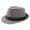 dark gray, variant on TOOYOU Straw Fedora Hats For Men And Women Short Brim Summer Beach Hat Trilby Panama Sun Hats Beige