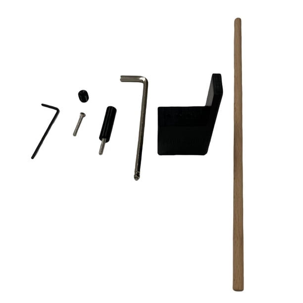 Juego de reparación de clavijas para puente de guitarra, accesorio compacto y portátil para instrumentos musicales. negro