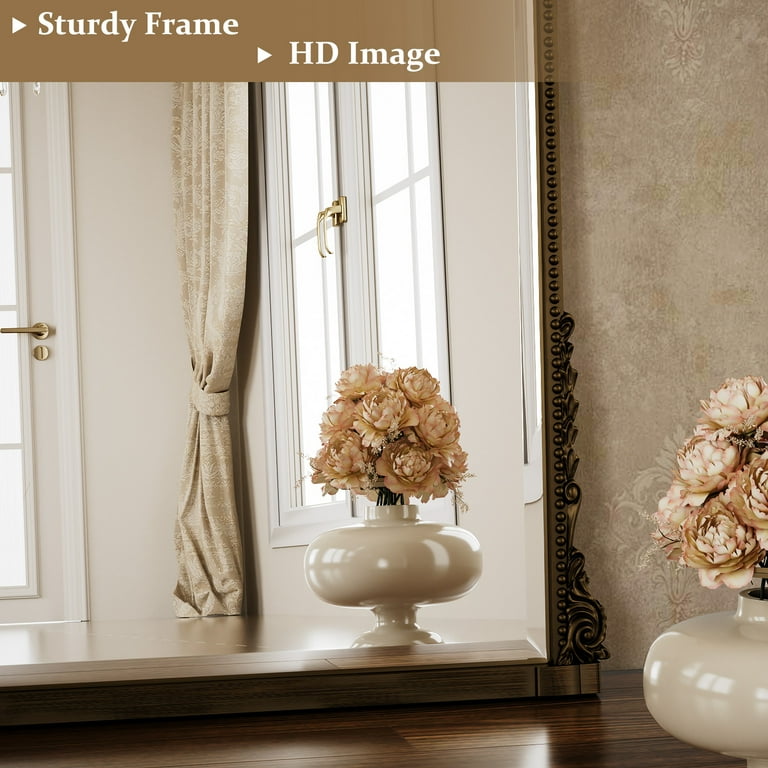 BEAUTYPEAK 40x28 Inch Arched Vanity Mirror photo 5