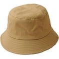 thumbnail image 4 of CoCopeaunts Black Bucket Hat Men Summer Sunscreen Cotton Women Pure Color Beach Cap Outdoor Lightweight Foldable Fisherman Hat, 4 of 8