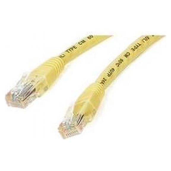 StarTech.com C6PATCH1YL 1 ft. Yellow Molded Cat6 ETL Verified UTP Patch Cable