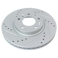 thumbnail image 4 of TRQ Front Brake Pad and Rotor Set Ceramic Coated Drilled Slotted Rotors Fits 2006-2013 Mazda 6, 4 of 5