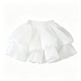 thumbnail image 3 of Guitiannn Girls Summer Tiered Tutu Skirt Ballerina Short Skirt for Toddler Kids Fashionable A Line Partywear Kids Pleated Skirt, 3 of 5
