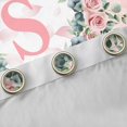 thumbnail image 4 of jejeloiu Kawaii Flowers Blossom Curtains Pack of 2 (42x84 Each),Happy Valentine'S Day Curtains Blackout,First Letter S Bedroom Curtains For Girls,Super Cozy Room Decor, 4 of 6