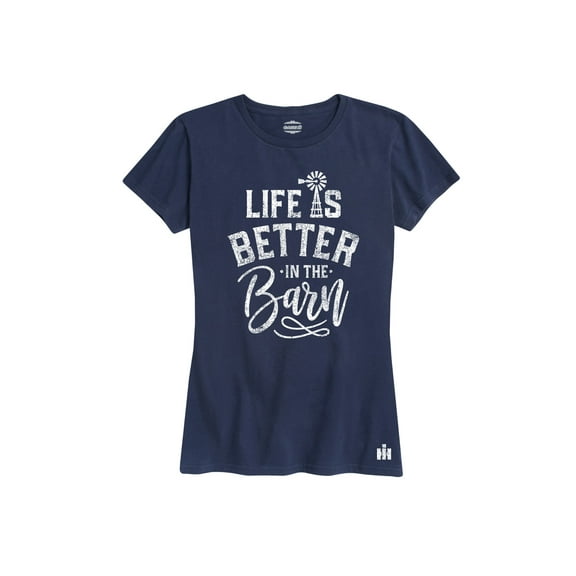 Case IH - International Harvester Life Is Better In The Barn - Women's Short Sleeve Graphic T-Shirt