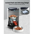 thumbnail image 7 of WOPET Automatic Dog Feeders,  Pet Feeder, Cat Food dispenser With Stainless Steel Bowl, 4L, Black, 7 of 7
