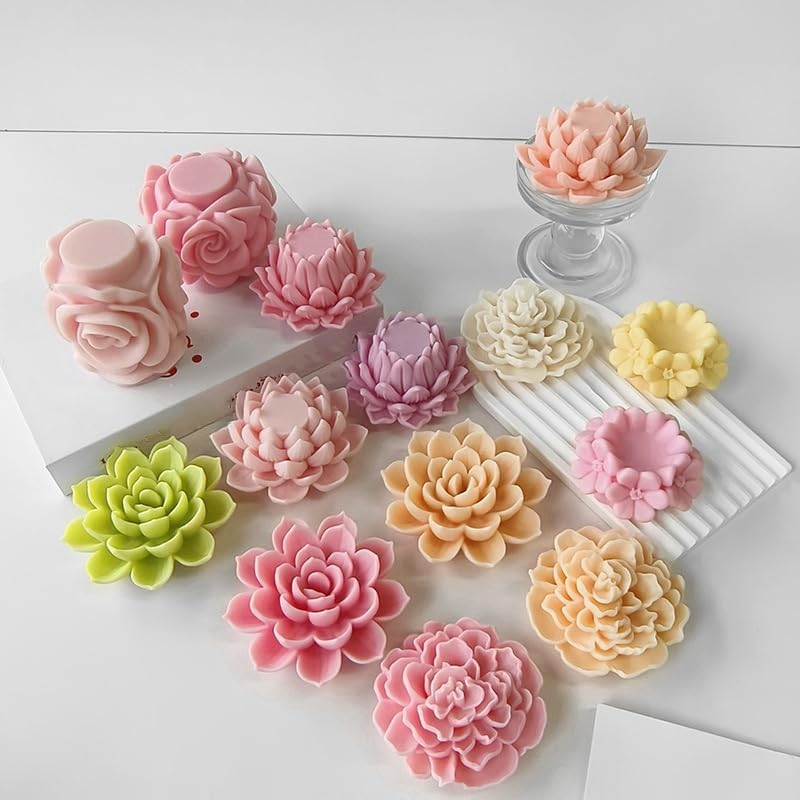 ABCISI 3D European Style Castle Candle Silicone Mold, Silicone Mold for Resin Cake Chocolate Mold for DIY Gift Home Decor