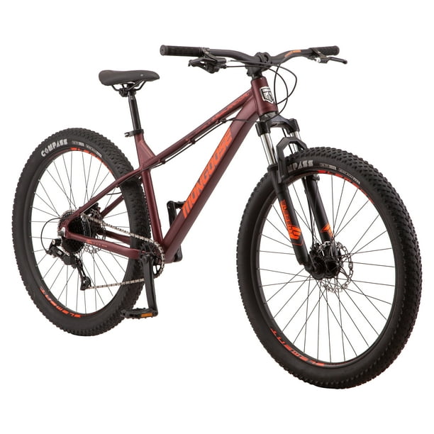 Mongoose Ardor mountain bike, 7 speeds, 27.5inch wheels, maroon