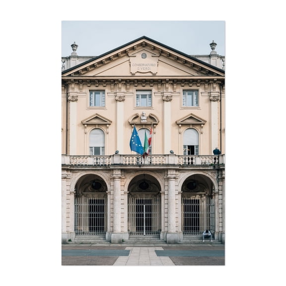 Conservatorio Giuseppe Verdi - Turin Piedmont Italy Photography Unframed Wall Art Print 5 x 7 inches