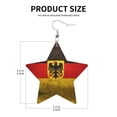 thumbnail image 3 of Leather Earrings German Eagle Flag Decorative Star Faux Leather Earring Lightweight Dangle Drop Earrings For Women, 3 of 6