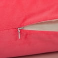 thumbnail image 4 of Flxxie Ultra Fluffy Soft Velvet Decorative Solid Color Throw Pillow Simple Euro Covers Cushion Case 1 Piece, 26" x 26", Hot Pink, 4 of 5