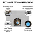 thumbnail image 5 of FurHaven Pet Products Large Pet House Ottoman for Dogs & Cats - Mist Gray, 5 of 10