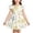 Light Yellow, variant on Big Girls Dress Short-sleeve Floral Printed Fun Gentle Airy for Party Comfortable Charming Cozy Modern Dress Set