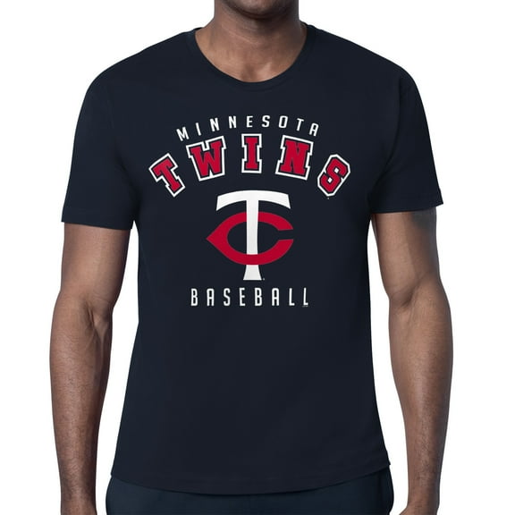 Men's Starter Navy Minnesota Twins Team Logo T-Shirt