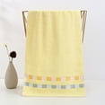 thumbnail image 7 of 13.7x29.5in Hand Towels for Bathroom - Checkered Cotton Face Towels, Decorative Hand Towels for Bathroom, Soft Absorbent for Bathroom, Kitchen, Spa, Gym - Yellow, 7 of 7