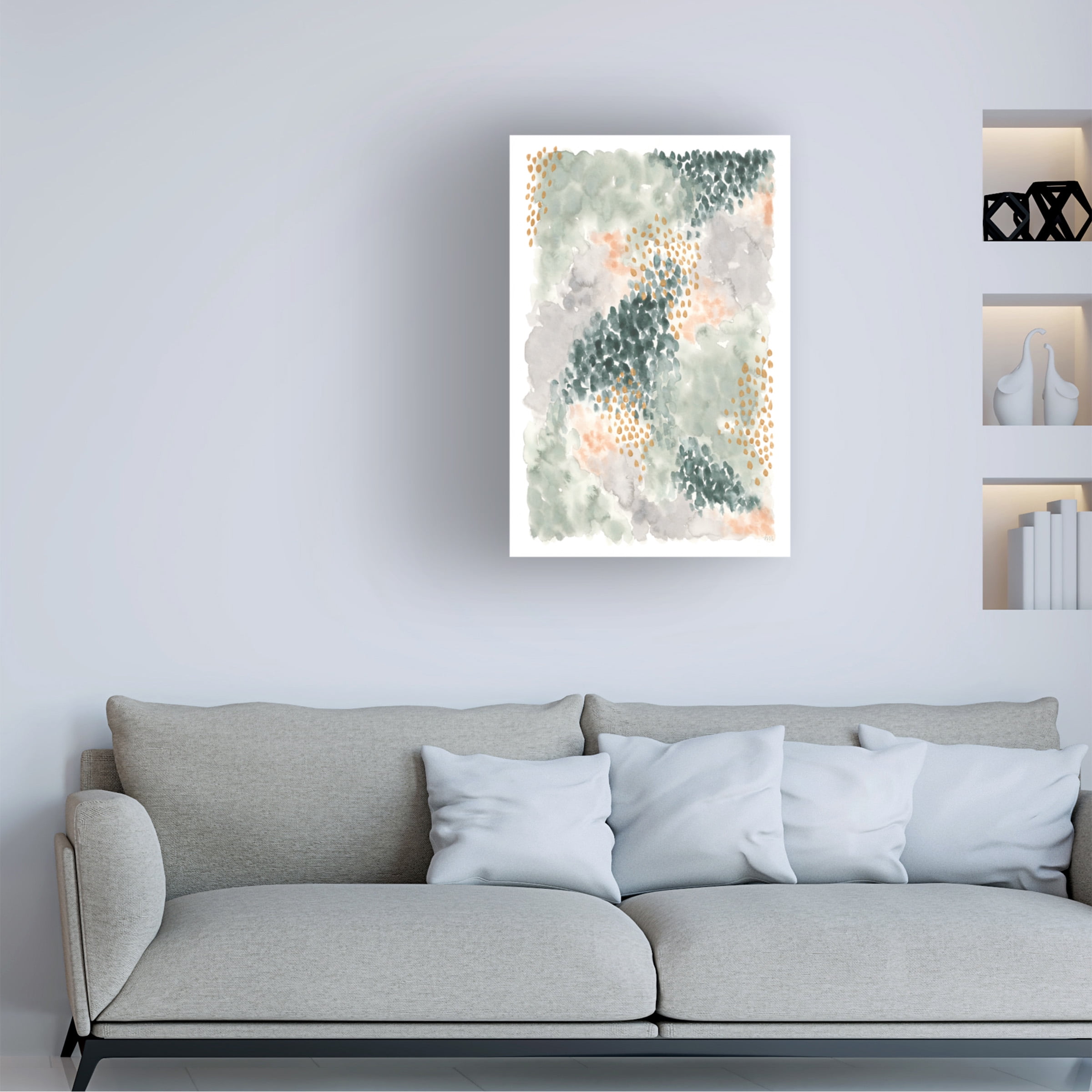 Laura Marshall 'Spring Blooms II' Canvas Art