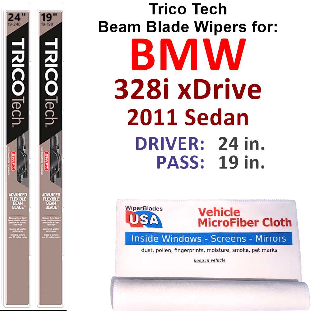 2011 BMW 328i xDrive Beam Blade Wipers (Set of 2)
