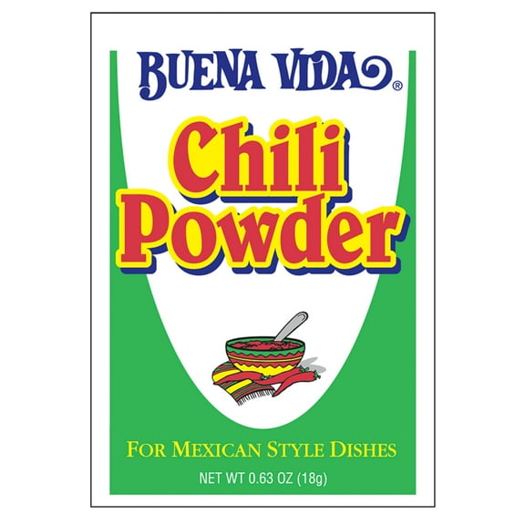 Buena Vida Chili Powder, MFF30 0.63 Ounce Packet (Pack of 12)
