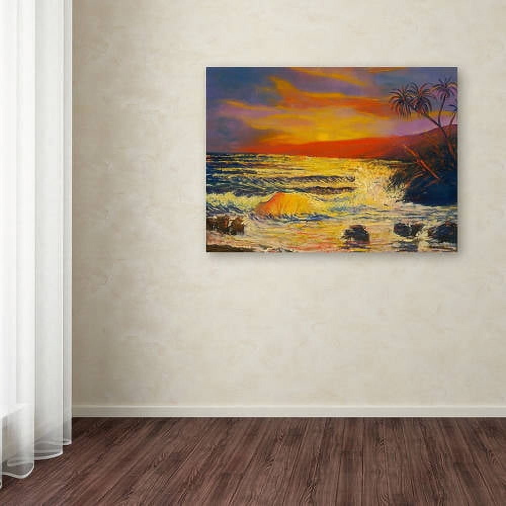 Trademark Fine Art "Maui Sunset" Canvas Art by Manor Shadian