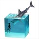 thumbnail image 1 of C-Marine Resina Ballena Jorobada Ballena Buzo Cubo Adorno Hogar Regalo de CumpleañOs Adorno, 1 of 5