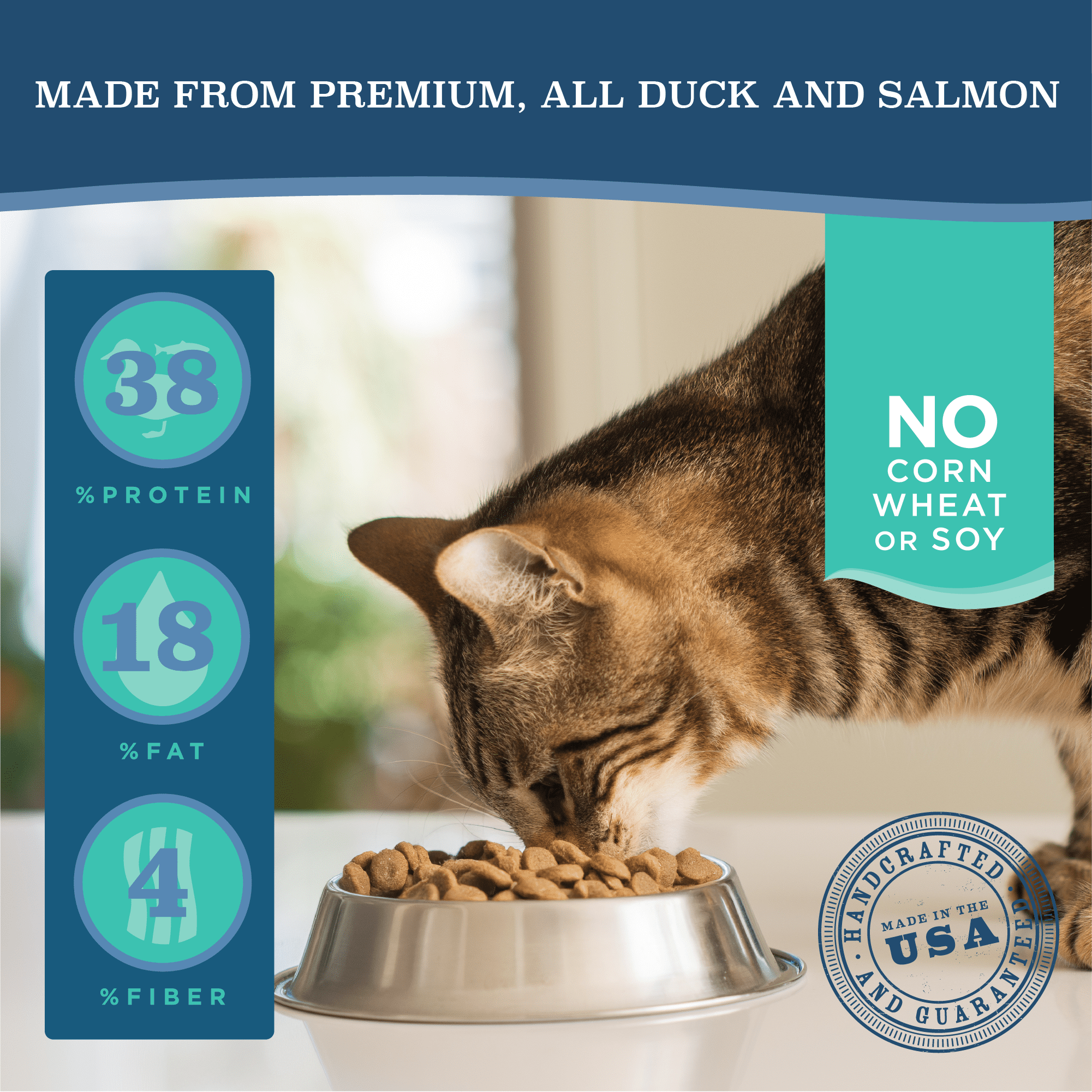 Blackwood Grain Free Cat Food Duck Meal, Salmon Meal & Field Pea 13.2 lb.