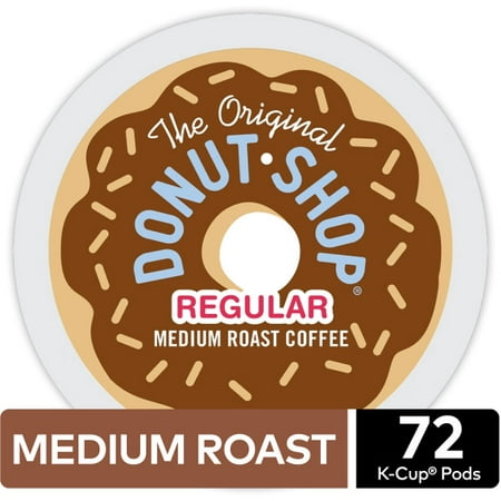 The Original Donut Shop Regular Keurig K-Cup Coffee Pods, Medium Roast, 72 Count (4 Packs of 18